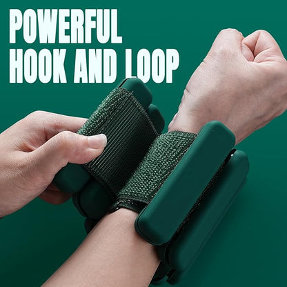 Sportneer Wrist & Ankle Weights for Women Men - 1 Pair (1 lb/2 lb Each) | Adjustable Weighted Bracelet Silicone Bangles for Yoga, Dance, Pilates, Cardio, Aerobics, Gym, Pool Exercises and Jogging