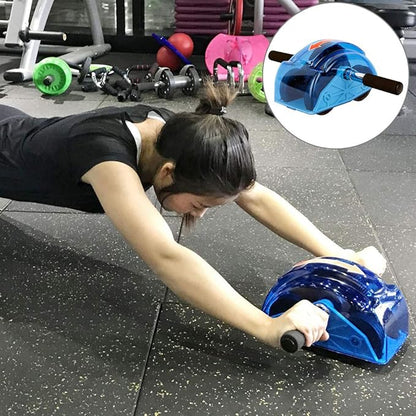 Ab Roller for Abs Workout Abdominal Exercise Rollers, Abdominal Roller 4 Wheels Muscle Exerciser Fitness Training Rollers, for Men Women Gym Exercise Fitness