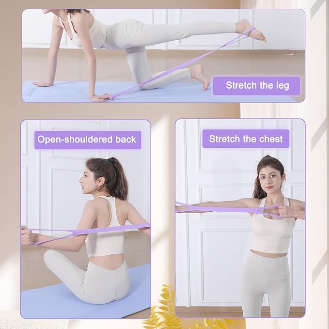 Figure 8 Resistance Band with Handles, Elastic Bands for Working Out,Arm,Back,Shoulder Training Elastic Ropes,Exercise Equipment for Yoga, Pilates,Physical Therapy Stretching