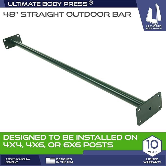 Ultimate Body Press Outdoor Pull Up Bar, Green