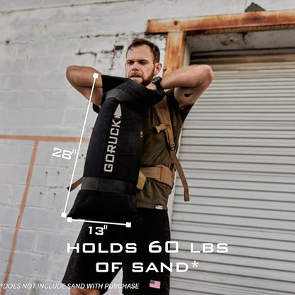 GORUCK Fitness Simple Sandbag – Strength Training Equipment for Body Workout, Endurance, Weightlifting & Yoga - for Home, Gym, and Outdoor Use