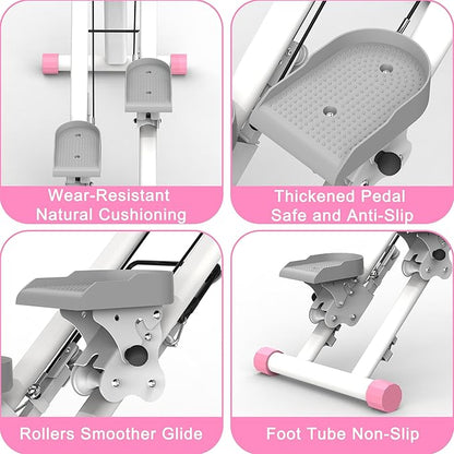 Stair Stepper for Home-Upgrade Vertical Climber Workout Machine for Full-Body Exercise Climber Fitness Equipment with Stable Frame Adjustable Handlebar