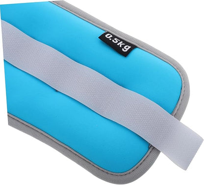 2pcs Adjustable Ankle and Wrist Weights for Men and Women Each Sandbag Fitness Equipment for Strength Training Running Yoga and Workouts