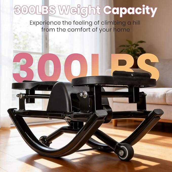 Steppers for Exercise at Home, Stepper Exercise Machine with 300 lbs Weight Capacity Abs Workout for Slim Waist and Core Ab Exercise, Noiseless Home Gym Equipment for Women Men