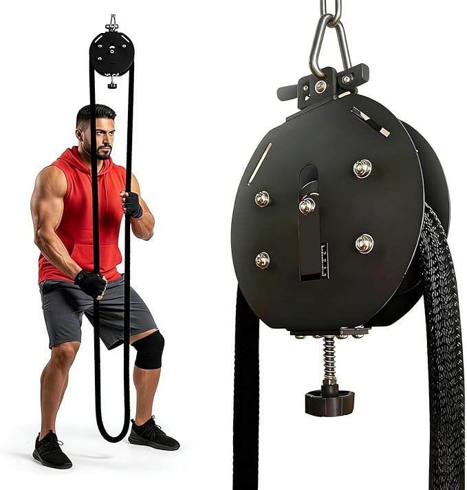 Endless Rope Trainer for Home Gym - Adjustable Resista Trainer Machine with 330lb Load Capacity, 30kg Max Resistance for Full Body Workout, Cardio, HIIT & Strength Training