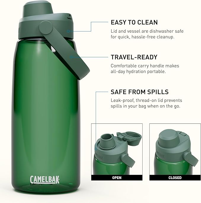 CamelBak Thrive Chug Tritan Renew Water Bottle Forest Green, 32oz