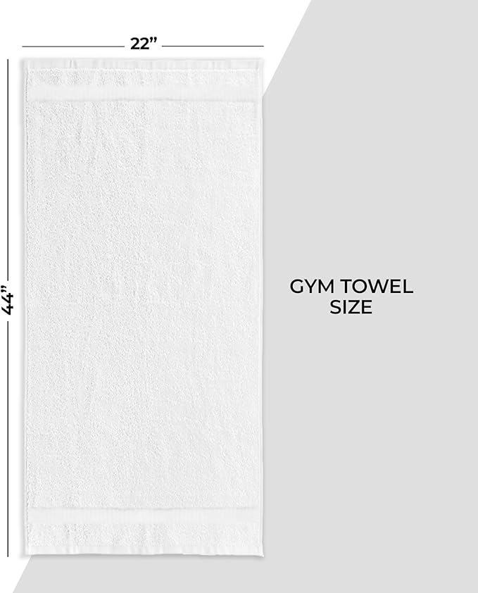Premium Ultra Absorbent Gym Towels for Workout, Yoga & Sports Quick Dry Cotton Towels Ideal Sweat Towel, Face, Perfect Size for Gym Bag Bathroom Use (6)