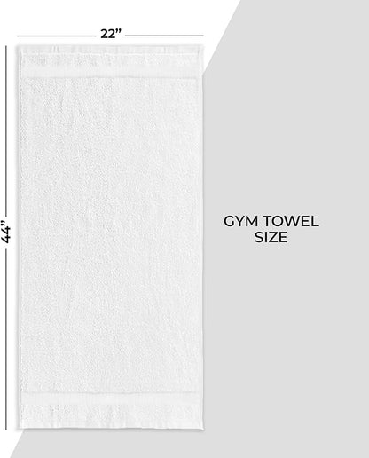 Premium Ultra Absorbent Gym Towels for Workout, Yoga & Sports Quick Dry Cotton Towels Ideal Sweat Towel, Face, Perfect Size for Gym Bag Bathroom Use (6)