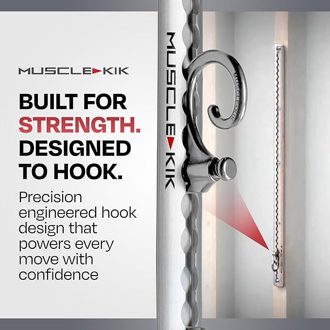 Aluminum Wall-Mounted Anchor Fitness System - Adjustable, Multi-Functional, Space Saving Home Gym Solution for Strength Training, Workout Goals | 100+ Exercises, Easy Installation, 300lbs Capacity
