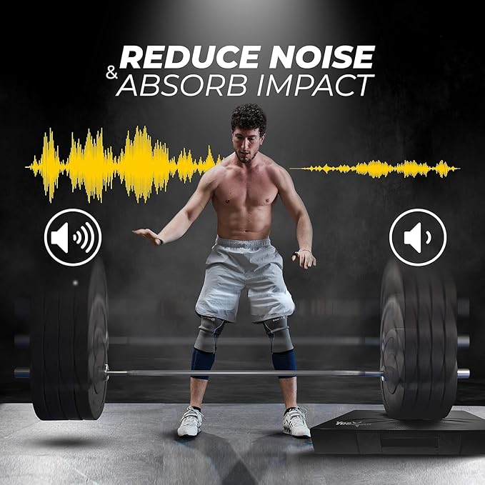 Yes4All Silencer Drop Pads/Weightlifting Drop Pads with PVC Cover & Easy Carry Handles – Sold in PairsVariation Theme