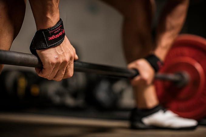 Harbinger Padded Cotton Lift Straps - Soft, Supportive Neotek Wrist Pads - 21.5" Length, 1.5" Width - Reinforced Edges & Heavy-duty Stitching - Cushions Wrists for Lifting Support