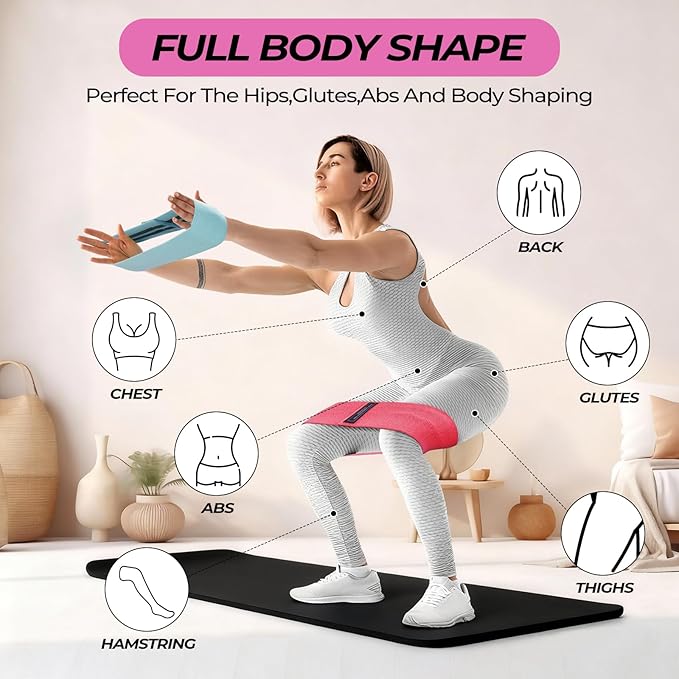 18 Pcs Pilates Ring and Ball Set with Resistance Bands Home Workout Pilates Equipment 11.8 Inch Magic Circle with Padded Handles, Mini Ball for Strength, Toning and Flexibility