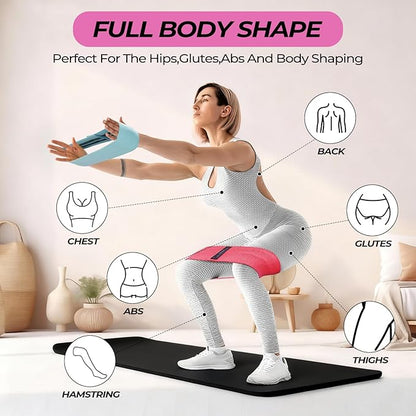 18 Pcs Pilates Ring and Ball Set with Resistance Bands Home Workout Pilates Equipment 11.8 Inch Magic Circle with Padded Handles, Mini Ball for Strength, Toning and Flexibility