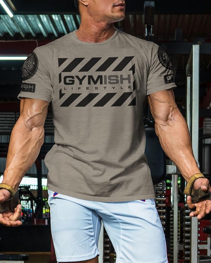 Gymish American Flag Graphic Fitness Tank, Sleeveless Bodybuilding Athletic Tank Top