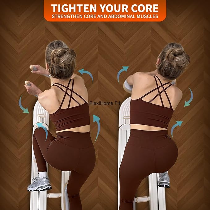 Spine Twist and Stretch Trainer, Low-Impact Home Gym Equipment for Waist Toning, Leg Stretching & Core Activation, Twist Workout Waist Leg Training Machine, Ergonomic Back Protector