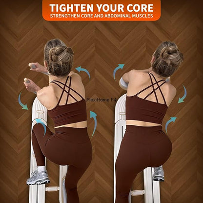 Spine Twist and Stretch Trainer, Low-Impact Home Gym Equipment for Waist Toning, Leg Stretching & Core Activation, Twist Workout Waist Leg Training Machine, Ergonomic Back Protector