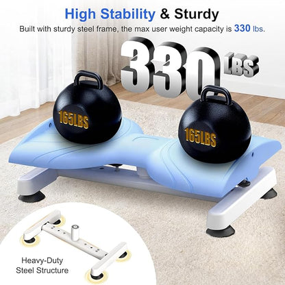 KESHWELL Waist Twisting Machine,Ab Twist Board For Weight Loss&Waist Slim,Ab Machine with Pilates Bar,Noiseless Waist Trainer For Women & Men, 330 Lbs Capacity At Home Workout Equipment.