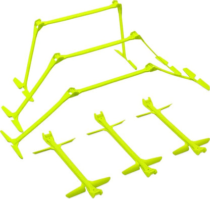 QUICKPLAY PRO Quick-Click Adjustable Speed Hurdles, Set of 6 | 3 Heights in One (6", 9", 12") | All-in-One Agility & Plyometric Training Hurdles | Patented, Portable & Durable