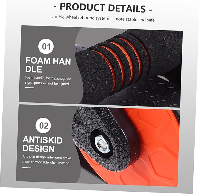 1Pc Ab Wheel Roller Automatic Equipment for Home Gym for Beginners Advanced Users Durable Design for Core Strength Fat Burning