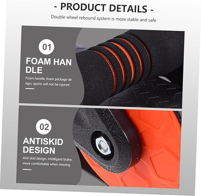 1Pc Ab Wheel Roller Automatic Equipment for Home Gym for Beginners Advanced Users Durable Design for Core Strength Fat Burning