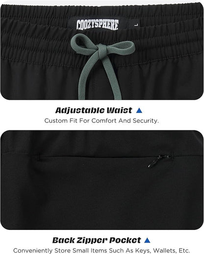 Men 2 in 1 Running Shorts with Compression Liner 5" 7" Quick Dry Workout Athletic Shorts with Pockets Towel Loop