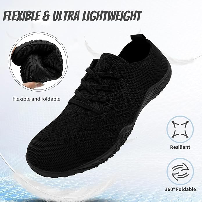 WCIDFY Barefoot Shoes Women Zero Drop Gym Walking Shoes Non Slip Minimalist Tennis Lightweight Breathable Yoga Sneakers