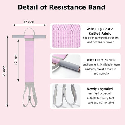 Resistance Bands with Handles,Yoga Pedal Workout Bands,Multifunction Pull Up Bands Sit-up Workout Equipment Home Gym for Arm/Abdomen/Waist/Leg Stretching Slimming Training