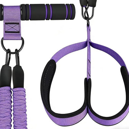 Multifunctional Pedal Resistance Band - Durable Elastic Material, Adjustable Leg Tensioner, Portable Workout Equipment, Strength Training Tool, Full Body Exercise | Home Gym Fitness Routine, Yoga Stre