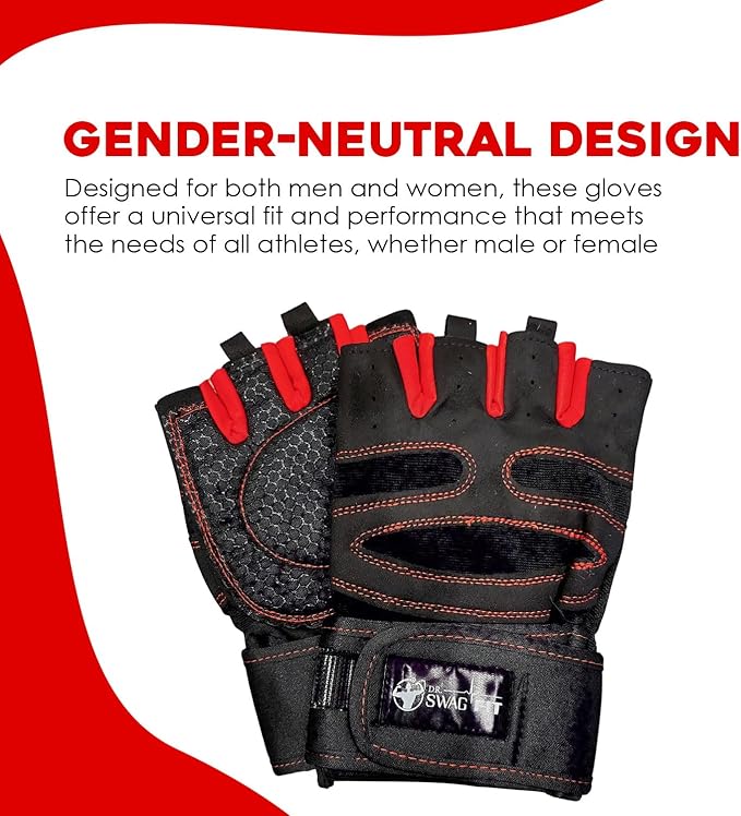 Weight Lifting Gloves, Supportive Gym Gloves for Fitness, Crossfit, and Weight Training for Men & Women, Non-Slip, Durable Workout Gloves with Wrist Support