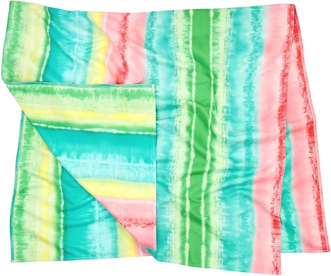 Dock & Bay Beach Towel - Quick Dry, Sand Free - Compact, Lightweight - 100% Recycled - Includes Bag - Watermelon Sugar - Large (160x90cm, 63x35)