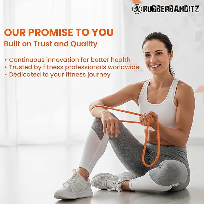 Rubberbanditz Resistance Bands Workout Kit | Exercise Bands, Door Anchor, Handles, Carry Bag, Straps | Resistance Training, Physical Therapy