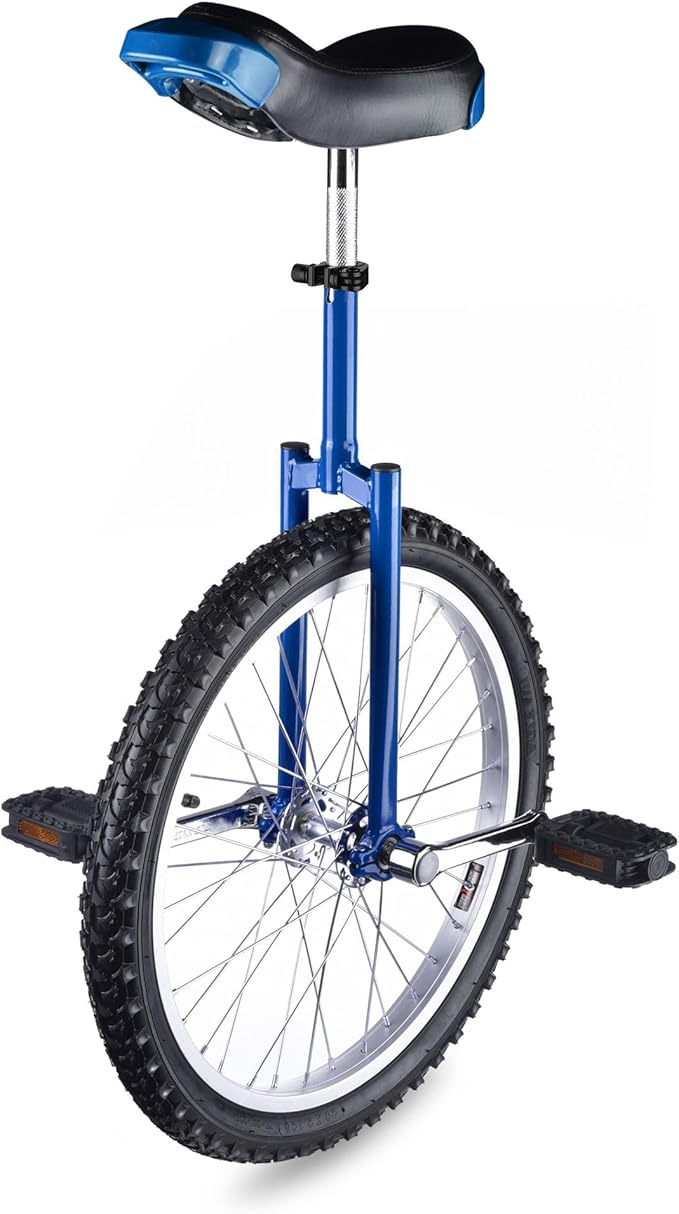AW 16/18/20/24 Inch Wheel Outdoor Unicycle Adjustable Seat Exercise Bicycle Fit Adults Kids Outdoor Sports Fitness Exercise, for Choice