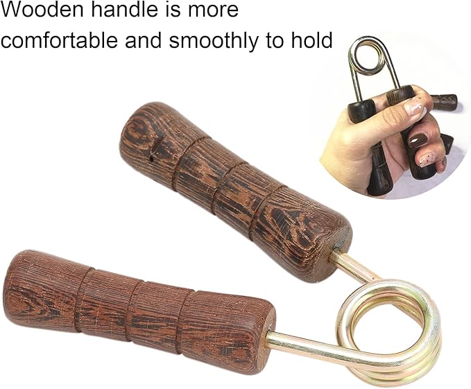 Hand Grip Strengthener, Wood Grip Strength Trainer Wrist Forearm Hand Exerciser Home Gym for Quickly Increasing Wrist Forearm and Finger Strength