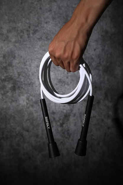 Skipping Rope 6-in-1 Jump Rope Set Beginner Friendly with Tangle Free Segmented Beaded Rope, PVC Rope, Massage Ball, Resistance Band, and Handle Tapes, Adjustable Length