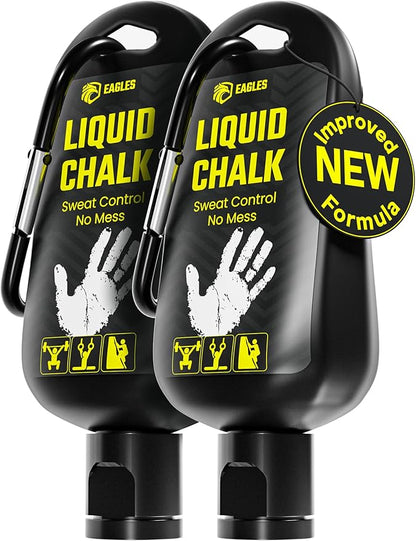 EAGLES Pro Grade Gym Liquid Chalk 50, 120 or 280ml Mess-Free Chalk for Weightlifting, Gymnastics Rock Climbing, Pole Grip, Sports Dries in Seconds - Sweat-Resistant and Long Lasting