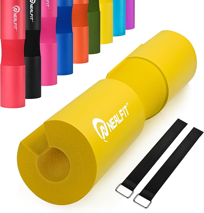 Barbell Pad Squat Pad for Squats—Squat Bar Pad—Great for Weightlifting,Lunges and Hip Thrusts—Foam Sponge Pad—Fit Standard and Olympic Bars Perfectly