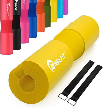 Barbell Pad Squat Pad for Squats—Squat Bar Pad—Great for Weightlifting,Lunges and Hip Thrusts—Foam Sponge Pad—Fit Standard and Olympic Bars Perfectly