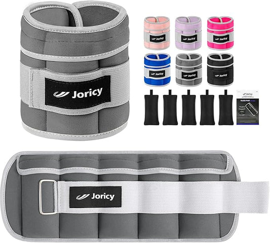 Adjustable Ankle Weights for Women Men 1 2 4 5 6 8 10 LBS 1 Pair Leg Weights Wrist Hand Arm Weights with Removable Weight Strength Training Weight for Walking Running Gym Fitness Physical Therapy