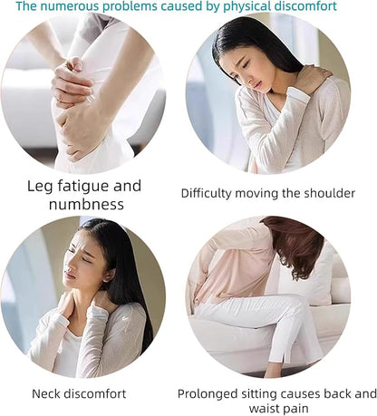 Mugwort Massage Hammer, Back Massager Hammer， Pain Relief Massager for Neck, Back, Shoulder & Body - Handheld Percussion Therapy Tool with US Design Patent,(Blue and Yellow…)