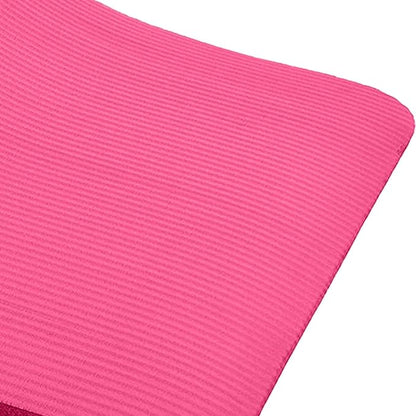 BalanceFrom 71x24 Inches Extra Thick Yoga Mat 1-Inch High-Density Foam – Roll-Up Exercise Pad with Double-Sided Non-Slip Surface and Carrying Strap for Pilates and Home Workouts, Multiple Colors