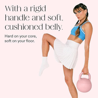 Bala Kettleball, Soft Kettlebell for Women - Kettlebells Strength & Core Training Equipment for Home Gym Workouts - Anti-Slip Grip Exercise Weights with Cushioned Impact-Resistant Base