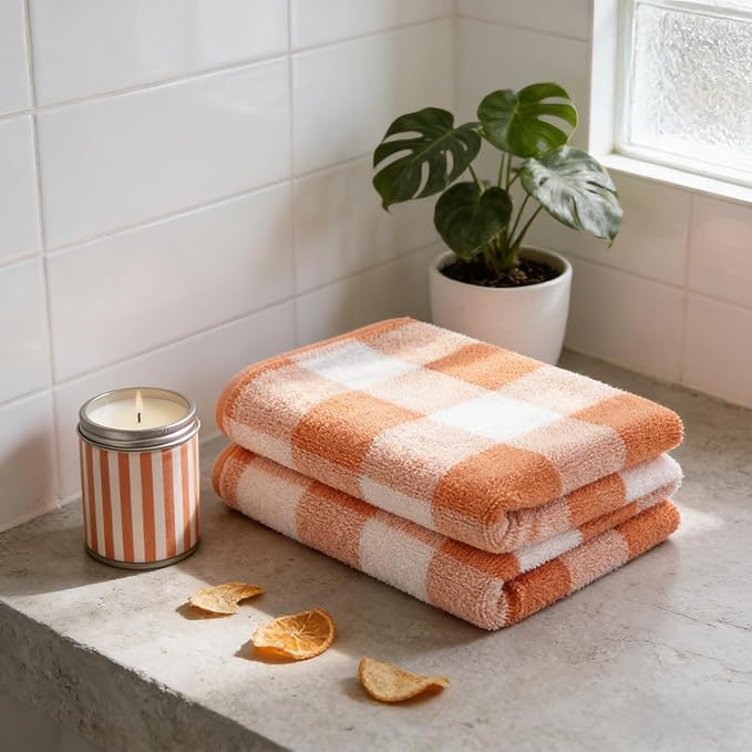 2-Pack Microfiber Bath Towels (27x54 Inches) - Ultra Soft & Quick Dry, 3X Absorbency, Lightweight for Gym, Yoga, Travel & Spa - Perfect for Home, Fitness & Post-Workout