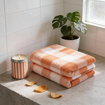 2-Pack Microfiber Bath Towels (27x54 Inches) - Ultra Soft & Quick Dry, 3X Absorbency, Lightweight for Gym, Yoga, Travel & Spa - Perfect for Home, Fitness & Post-Workout