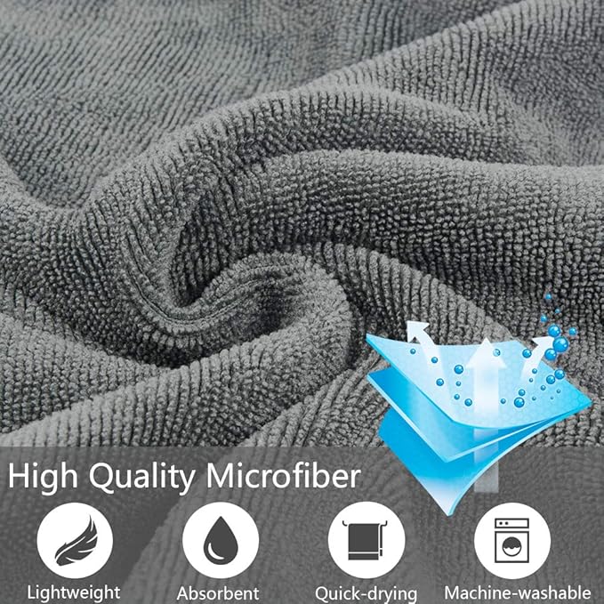 VIVOTE Microfiber Gym Towels Sports Fitness Workout Sweat Towel Super Soft and Absorbent3 Pack 16 Inch X 32 Inch