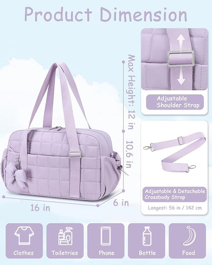 CAMTOP Gym Bag for Women, Lightweight Duffle Bag for Travel With Insulated Pocket and Wet Pocket, Small Carry On Bag for Dance Yoga Work