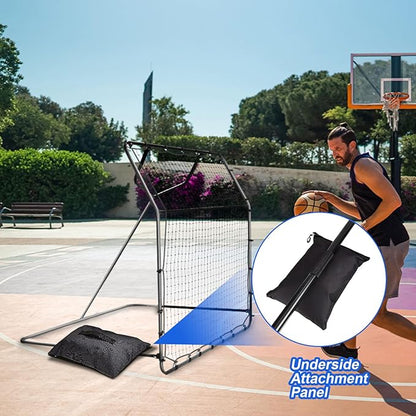Sports Net Sandbags with PE Leak Proof Transparent Bags Weighted Anchors Bag Sport Sandbags for Stability Baseball Nets Hockey Golf Football Nets Soccer Goals and More(45 Pcs,Black)