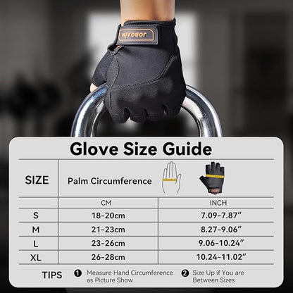 Workout Gloves for Women and Men, Breathable Weight Lifting Gloves, Grip & Shock Absorption, Full Palm Protection, for Gym Exercise, Fitness, Training & Cycling