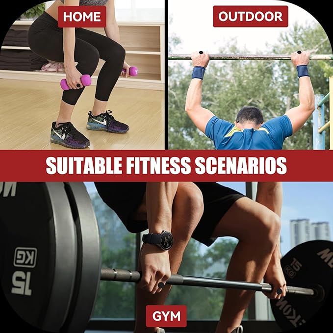 HUAFA Anti-Slip Workout Grips, Gym Grips Weight Lifting Grips Pads, Ergonomics Weight Lifting Gloves for Men Women Deadlift, Fitness Training and Exercise, Gym Grips Pads for Palm Protection