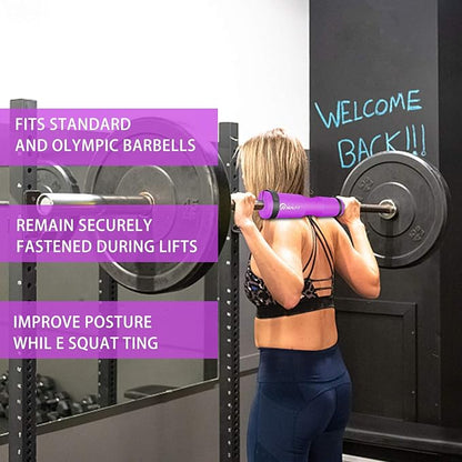Barbell Pad Squat Pad for Squats—Squat Bar Pad—Great for Weightlifting,Lunges and Hip Thrusts—Foam Sponge Pad—Fit Standard and Olympic Bars Perfectly