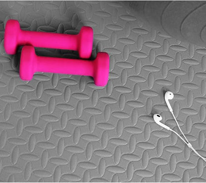 BalanceFrom Puzzle Exercise Mat 3/4" Thick, EVA Interlocking Foam Floor Tiles for Home Gym, Mat for Home Workout Equipment, Floor Padding for Kids, Multiple Sizes and Colors